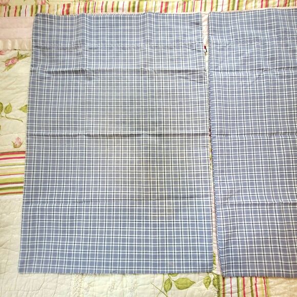 Tommy Hilfiger 4 Pc Sheet Set Blue Full Flat Fitted 2 Cases 14" Deep Pockets - Picture 6 of 9